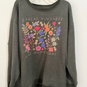 NATURAL LIFE Charcoal “Spread Kindness” Sweatshirt